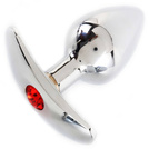 SEX KOREK ANALNY Z KRYSZTAŁEM - METALOWY ZGRABNY PLUG DO ANUSA