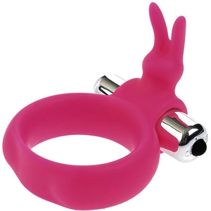 Nakładka Wibrująca Królik Pierścień Na Penisa Silikon Intymny Gadżet LeLex