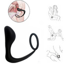 Masażer Prostaty Z Pierścieniem Na Penisa Elastyczny Silikonowy Korek LeLex