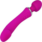 LUKSUSOWY WIBRATOR DAMSKI 2w1 PODGRZEWANY DO 45stC - USB DAWCA ORGAZMÓW