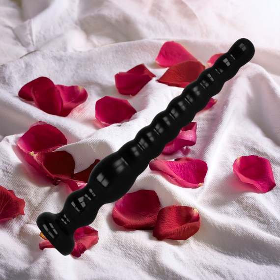 CZARNE DILDO ANALNE NA PRZYSSAWCE ŻELOWE  25,5CM MEGA ROZKOSZ I PODNIECENIE