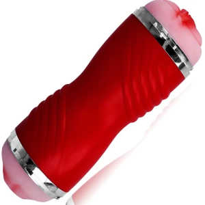 MASTURBATOR SZTUCZNA POCHWA GŁĘBOKIE GARDŁO WAGINA LUX TEKSTUROWANA KOMORA