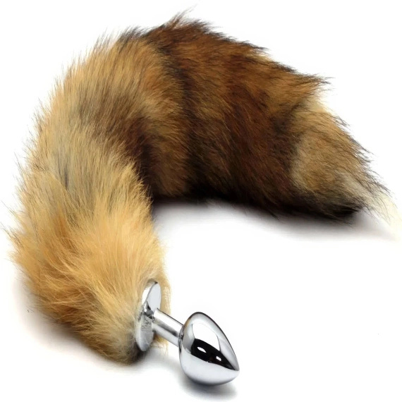 METALOWY KOREK ANALNY Z UWODZICIELSKĄ LISIĄ KITĄ PONĘTNY SEX OGON DO ZABAW