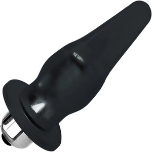 WIBRUJĄCY KOREK ANALNY ŻELOWY GIĘTKI PLUG - SEX ANAL ZATYCZKA DO ANUSA