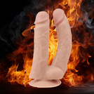 PODWÓJNE DILDO PENIS DO ODBYTU I POCHWY Z PRZYSSAWKĄ PODWÓJNA PENETRACJA