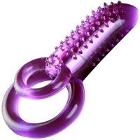 PODWÓJNY PIERŚCIEŃ NA PENISA EREKCYJNY RING WIBRUJĄCY STYMULUJE ŁECHATCZKĘ