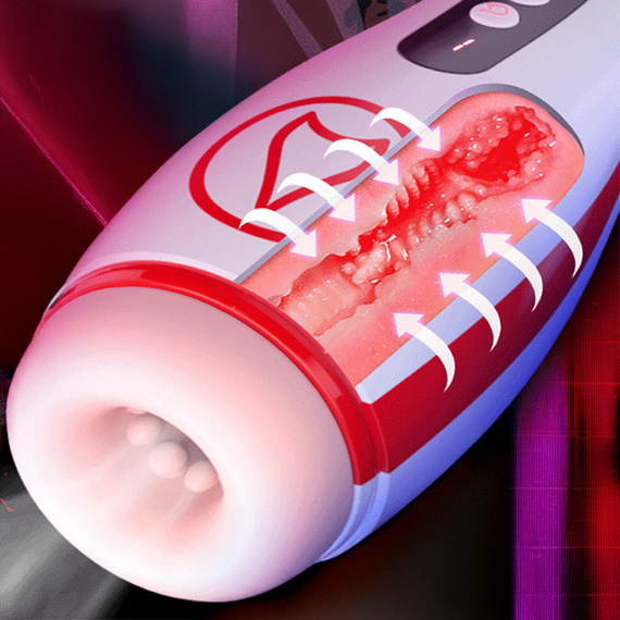 Masturbator Męski Automatyczny Wibrujący Ssący Na USB Realistyczny LeLex