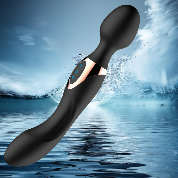 WIBRATOR DAMSKI EKSKLUZYWNY MASAŻER ŁECHTACZKI 2W1 SEX DILDO DWUSTRONNY