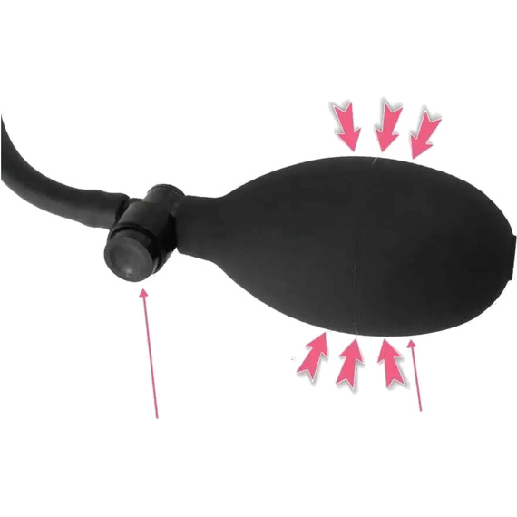 POMPOWANY KOREK ANALNY XXL ANAL PLUG ROZPYCHACZ ANUSA NAPEŁNIJ GO W SOBIE