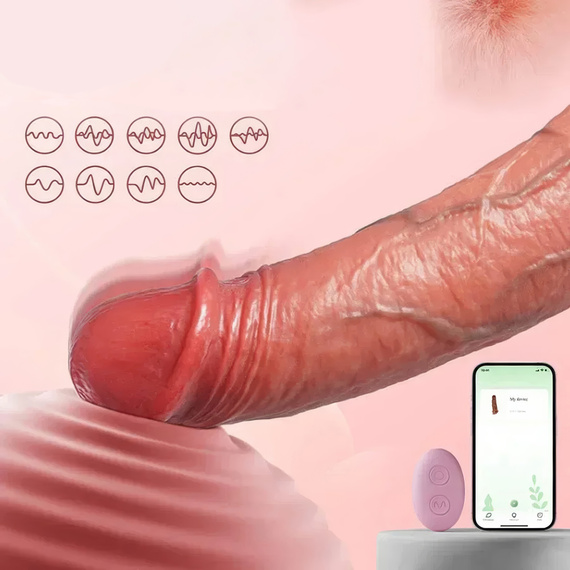 Wibrująca Nakładka Na Penisa Sterowana Aplikacją Bluetooth I Pilotem LeLex