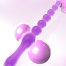 Żelowe Kulki Analne Dildo Dwustronne 23cm Penetrator 2w1 Elastyczne LeLex