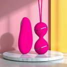 KULKI GEJSZY WIBRUJĄCE Z WIBRACJAMI MASAŻER Z PILOT 10 TRYBÓW TRENING KEGLA