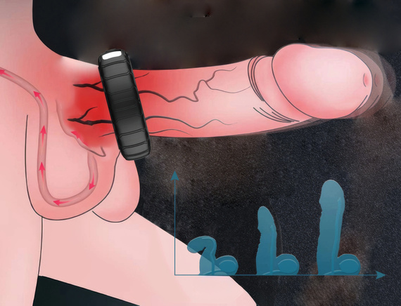 RING KOŁO EREKCYJNE, WIBRUJĄCY PIERŚCIEŃ NA PENISA, WZMACNIAJĄCY WZWÓD