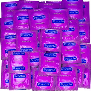 PREZERWATYWY PASANTE INTENSITY RIBS & DOTS 2W1 PRĄŻKI WYPUSTKI 50 SZTUK
