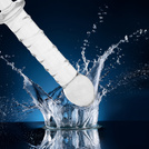 SZKLANE DILDO POCHWOWO-ANALNE PAŁKA PENIS ZE SZKŁA PLUG DO PIESZCZOT