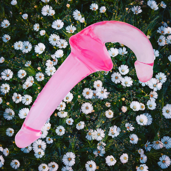 SAMONOŚNY STRAP ON PODWÓJNY SZTUCZNY ŻELOWY PENIS DILDO GŁĘBOKA PENETRACJA