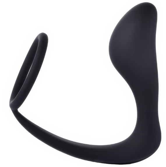 Masażer Prostaty Z Pierścieniem Na Penisa Elastyczny Silikonowy Korek LeLex