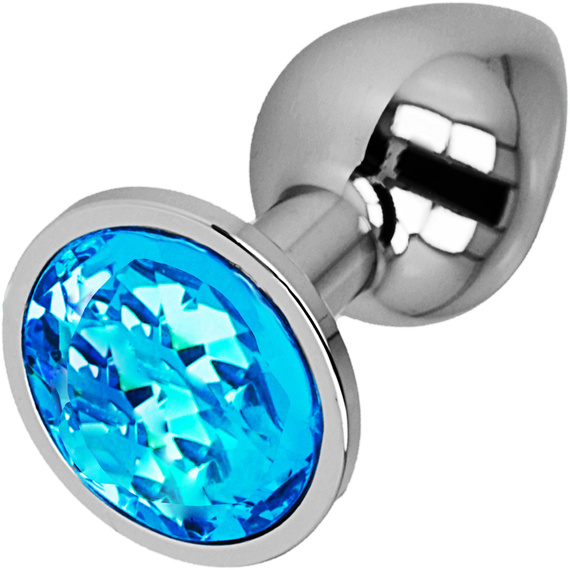 GUSTOWNY KOREK ANALNY Z KRYSZTAŁEM PLUG Z METALU