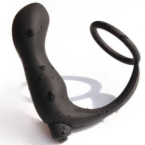 MASAŻER PROSTATY MOCNY WIBRATOR 10 FUNKCJI RING NA PENISA KOREK ANALNY 