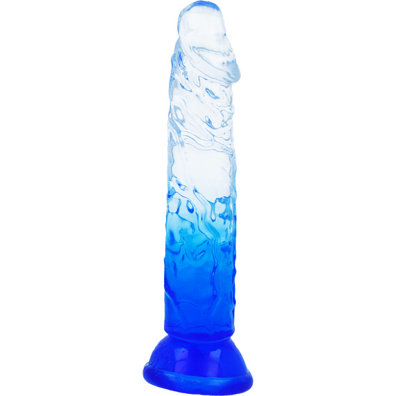 Elastyczne Żelowe Dildo Sex Dong 17cm Dwukolorowy Realistyczny Penis LeLex