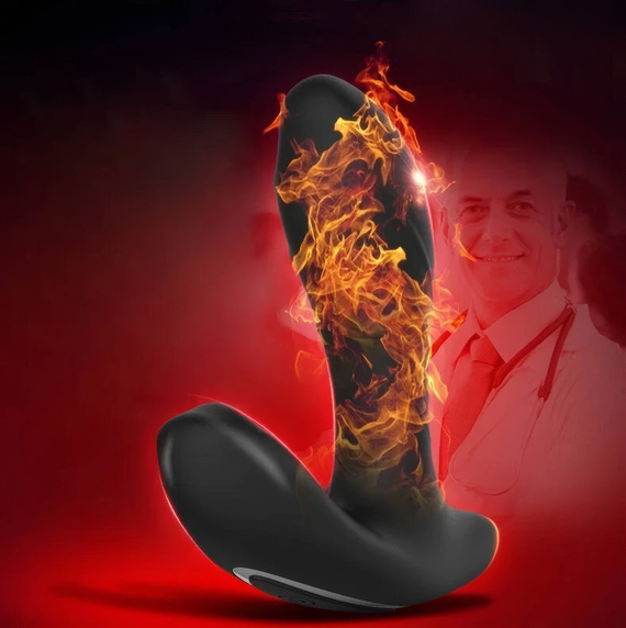 REWELACYJNY STYMULATOR WIBRACYJNY PROSTATY STEROWANY PILOTEM MASAŻER KROCZA