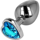 KOREK ANALNY - METALOWY NIERDZEWNY Z OZDOBĄ MIŁOSNĄ UCHWYT SERCE XL DUŻY