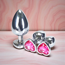 ZESTAW METALOWY KOREK ANALNY 3X ROZMIAR S M L DIAMENT ANAL PLUG MASAŻ ODBYTU