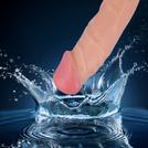 PENIS NA PRZYSSAWCE Sztuczny Członek Z Jądrami REALISTYCZNE SEX DILDO 20 cm