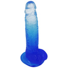 DILDO SMUKŁY SZTUCZNY PENIS DO ANUSA I POCHWY DLA POCZĄTKUJĄCYCH PRZYSSAWKA