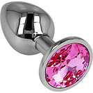 KOREK ANALNY Z KRYSZTAŁEM Z METALU WTYCZKA PIESZCZOTY ODBYTU