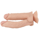 PODWÓJNE DILDO PENIS DO ODBYTU I POCHWY Z PRZYSSAWKĄ PODWÓJNA PENETRACJA