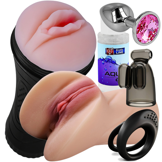 KOREK ANALNY POCHWA MASTURBATOR PIERŚCIEŃ STYMULATOR ŻEL NAWILŻAJĄCY