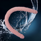 OGROMNY XXL LESBIJSKI EKSTRA DŁUGI GIĘTKI PENIS PODWÓJNE DWUSTRONNE DILDO