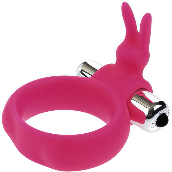 Nakładka Wibrująca Królik Pierścień Na Penisa Silikon Intymny Gadżet LeLex