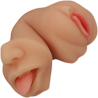 MASTURBATOR SZTUCZNA POCHWA + USTA 2w1 WAGINA HIPER REALISTYCZNA