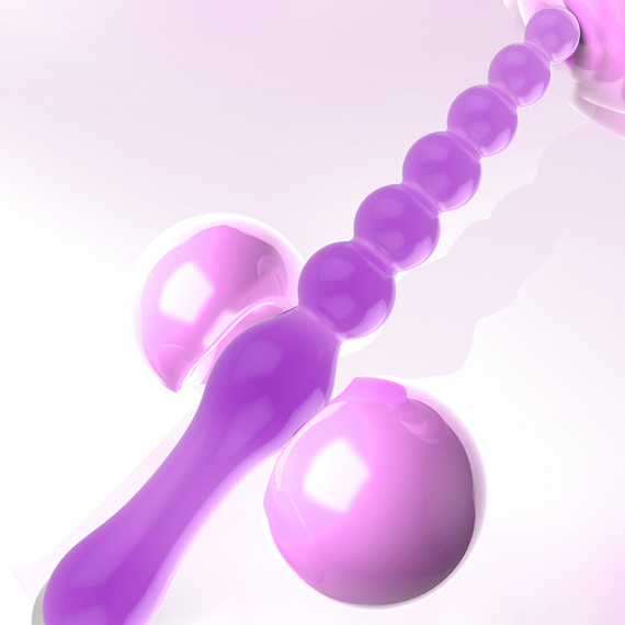 Żelowe Kulki Analne Dildo Dwustronne 23cm Penetrator 2w1 Elastyczne LeLex