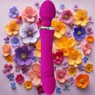 LUKSUSOWY WIBRATOR DAMSKI 2w1 PODGRZEWANY DO 45stC - USB DAWCA ORGAZMÓW