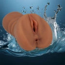 Masturbator Męski Realistyczny Waginalno-Analny Cyberskóra 2 Wejścia LeLex