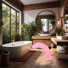 ŻELOWE DILDO WAGINALNO-ANALNE GIĘTKI PENIS Z PRZYSSAWKĄ ZARYSOWANA GŁÓWKA 