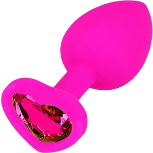 KOREK ANALNY Z KRYSZTAŁEM SERDUSZKO - PLUG MIŁOSNA WTYCZKA DO ANUSA