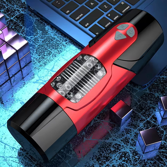 Masturbator Męski Posuwisty Obrotowy Automatyczny Sex Tuba Wypustki LeLex