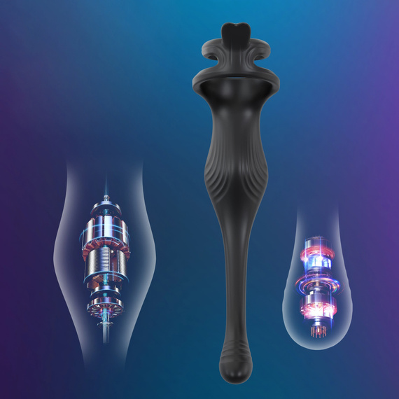 Masażer Prostaty Z Pierścieniem Na Penisa Wibrujący Zdalny Sterowany LeLex