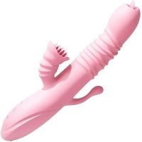 WIBRATOR DAMSKI KRÓLICZEK MASAŻER POGGRZEWANY ŁECHTACZKI PENETRATOR 3W1
