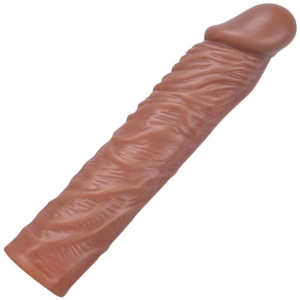 SEX NAKŁADKA PRZEDŁUŻKA NA PENISA POGRUBIAJĄCA CYBERSKÓRA UROZMAICENIE