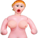 POMPOWANA LALA TRZY OTWORY DUŻE REALISTYCZNE PIERSI DMUCHANA LALKA Z POMPKĄ