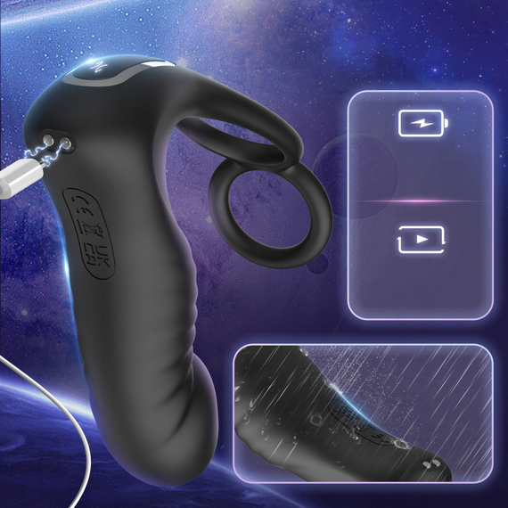 WIBRATOR ANALNY WIELOFUNKCYJNY  MASAŻER PROSTATY 7 TRYBÓW ROTACJI NA PILOTA