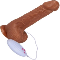 WIBRATOR POSUWSTY NA PILOTA NAGRZEWA SIĘ DILDO DONG WIELKI PENIS