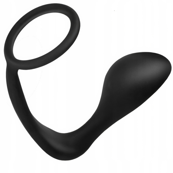 Masażer Prostaty Z Pierścieniem Na Penisa Elastyczny Silikonowy Korek LeLex