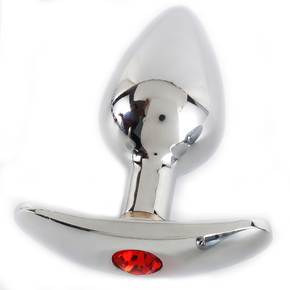 SEX KOREK ANALNY Z KRYSZTAŁEM - METALOWY ZGRABNY PLUG DO ANUSA