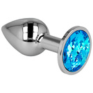 GUSTOWNY KOREK ANALNY Z KRYSZTAŁEM PLUG Z METALU